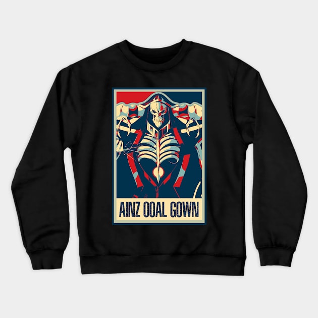 Rule Like Ainz Overlords Anime T-Shirts for True Fans of Supreme Beings Crewneck Sweatshirt by A Cyborg Fairy